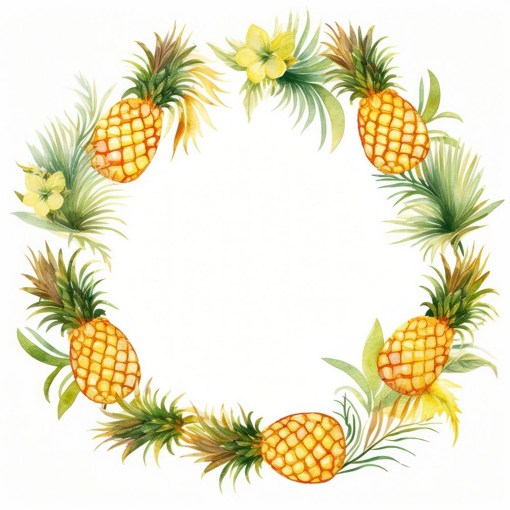 Pineapple wreath fruit plant.