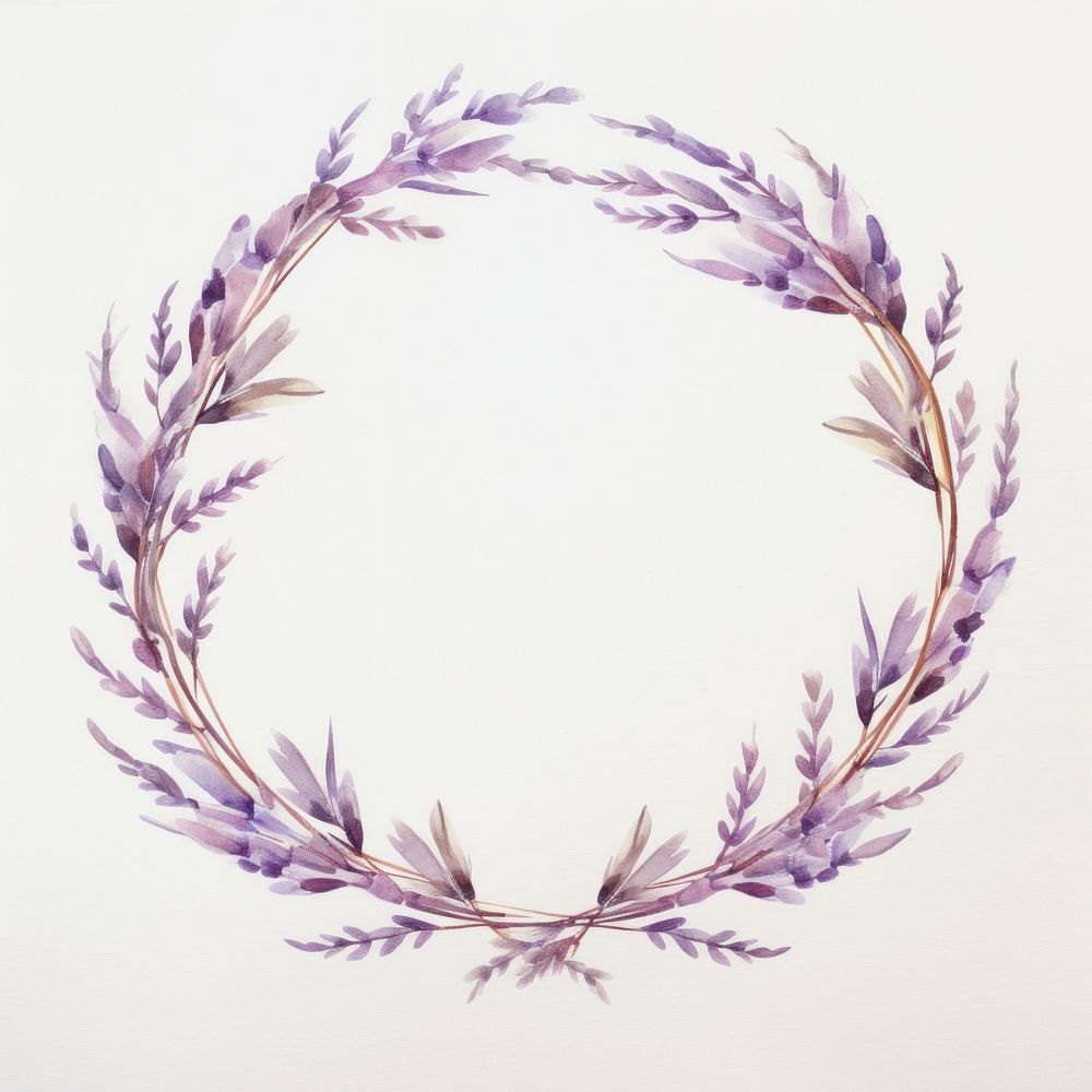 Lavender flower purple wreath.