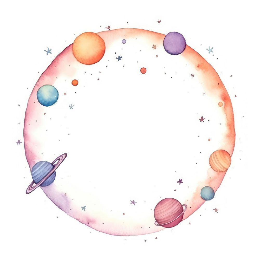 Planets frame border space astronomy | Free Photo Illustration - rawpixel