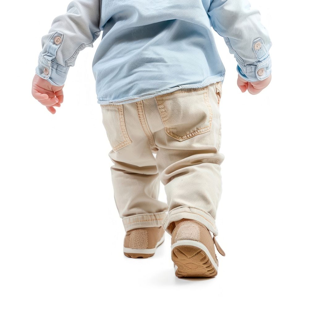 Baby walking footwear khaki shoe.