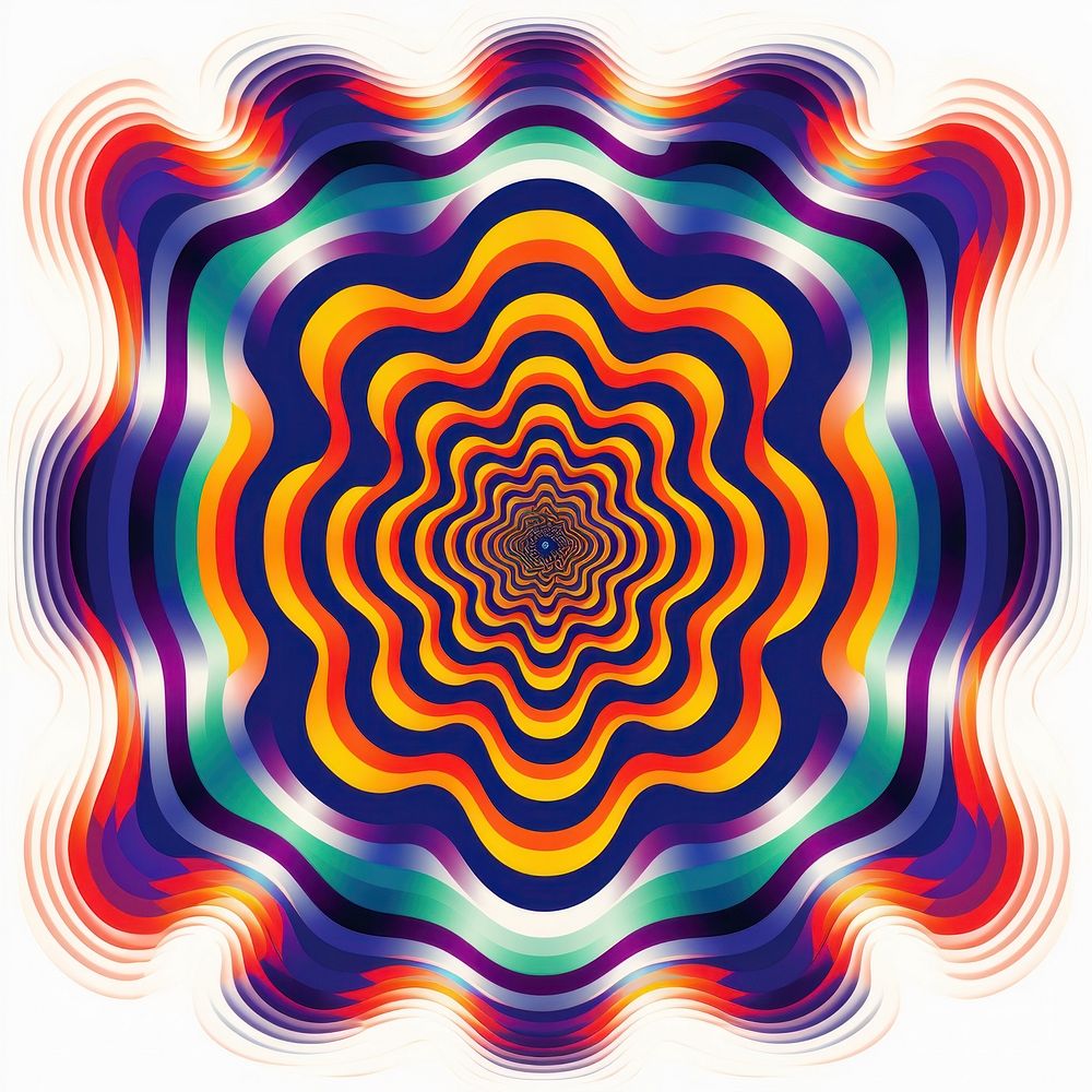 Human meditation abstract pattern spiral.