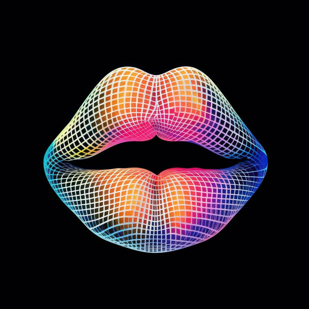 Lips pattern purple lip.