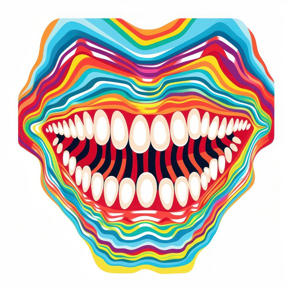 Teeth teeth fun art.