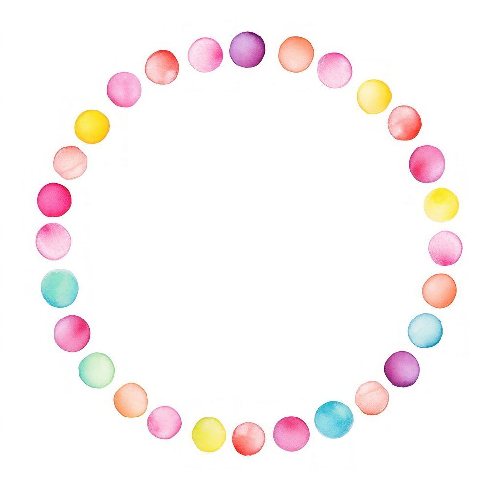 Candies circle border pattern white background confectionery.