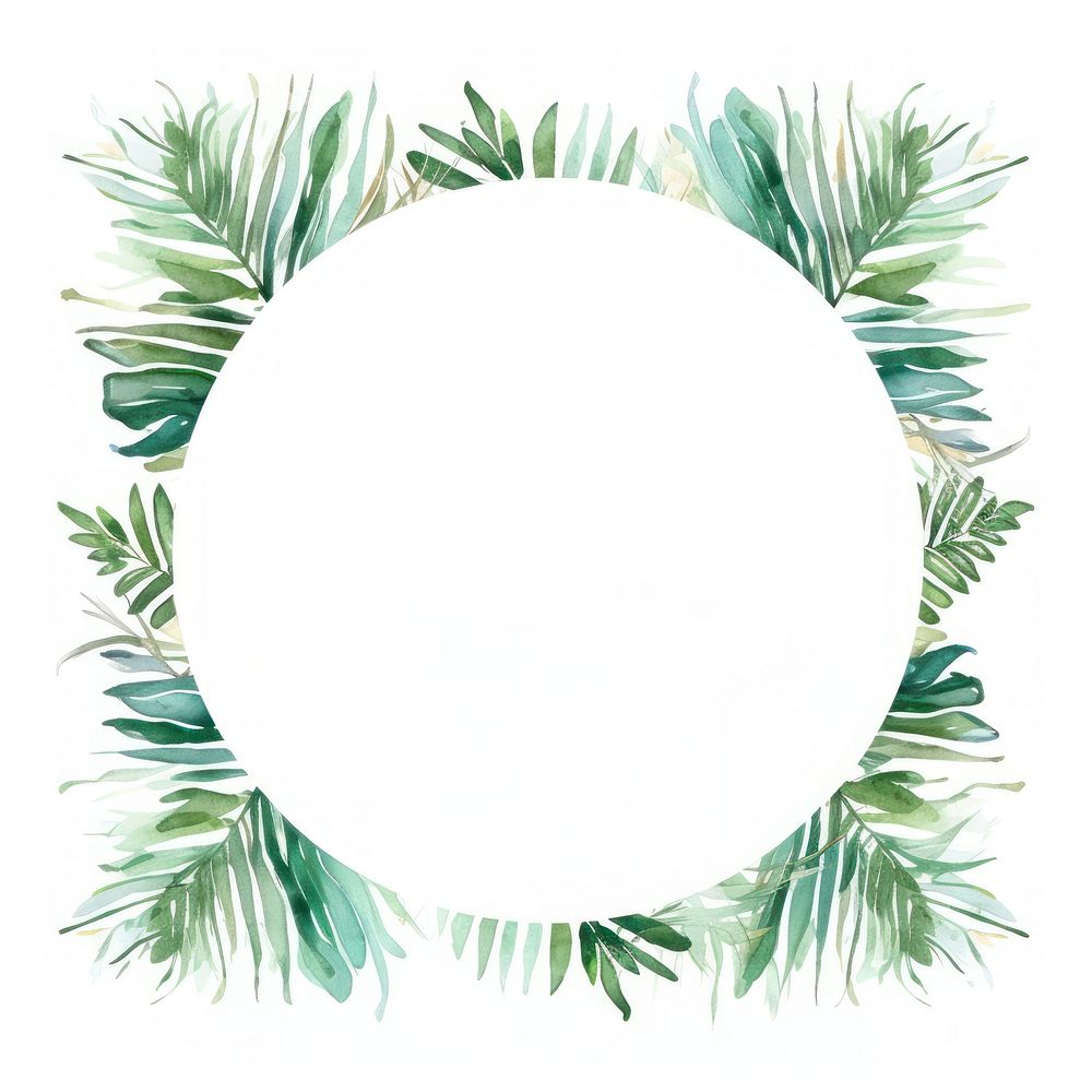 Avocado circle border wreath backgrounds pattern.