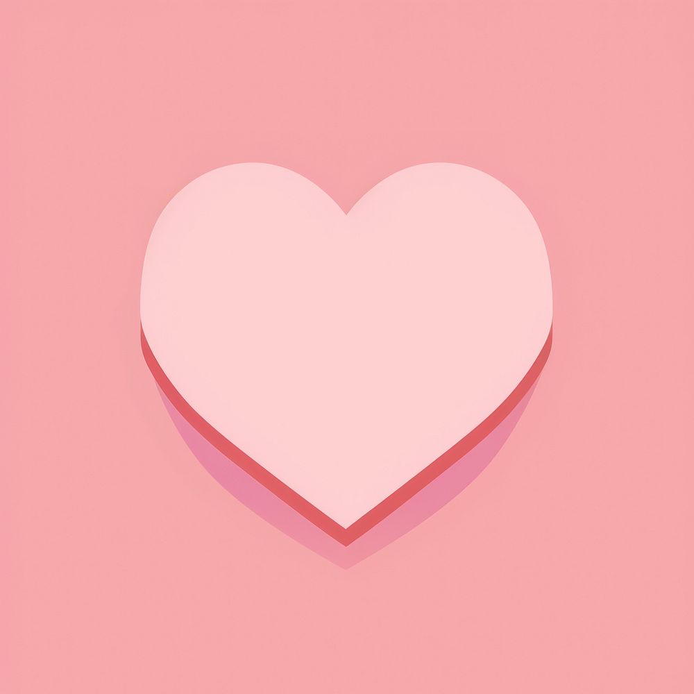 Gift box heart shape pink.