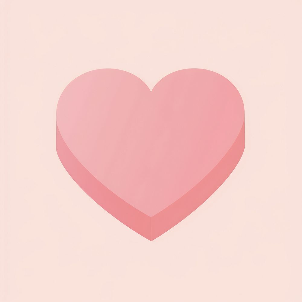 Gift box heart shape pink.