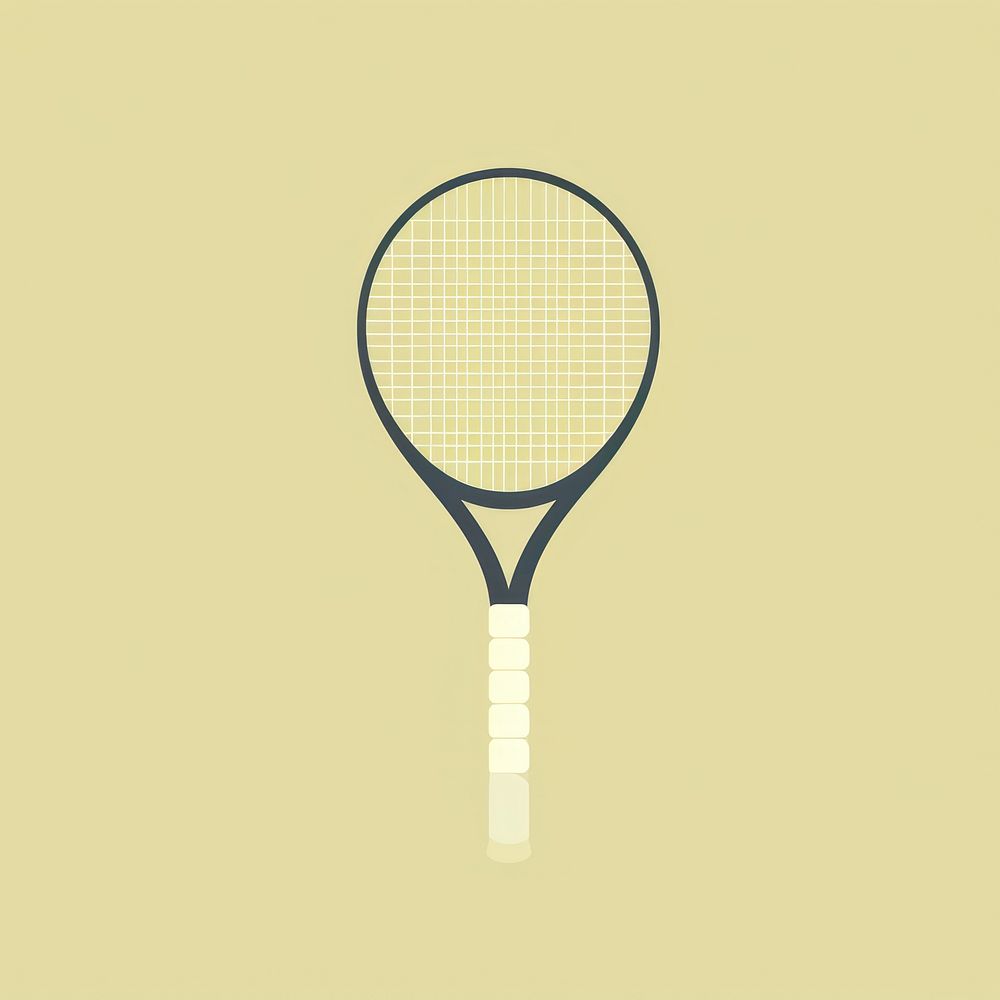 Tennis ball and tennis racket sports string circle.