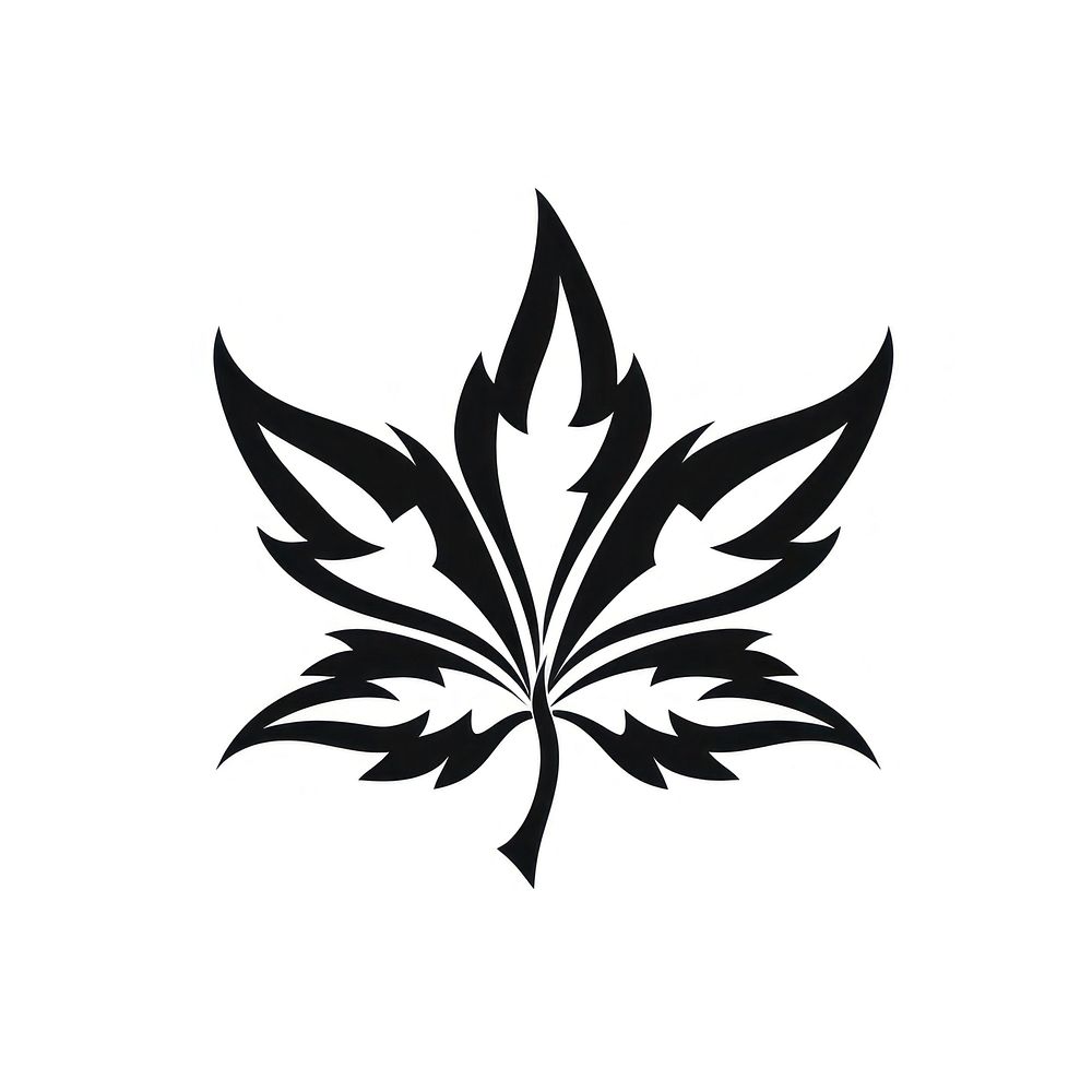 Maple leaf logo plant black.