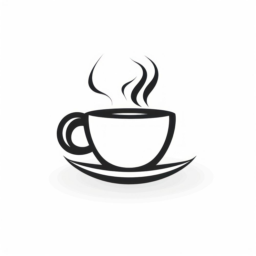 A simple coffee cup drink logo mug.
