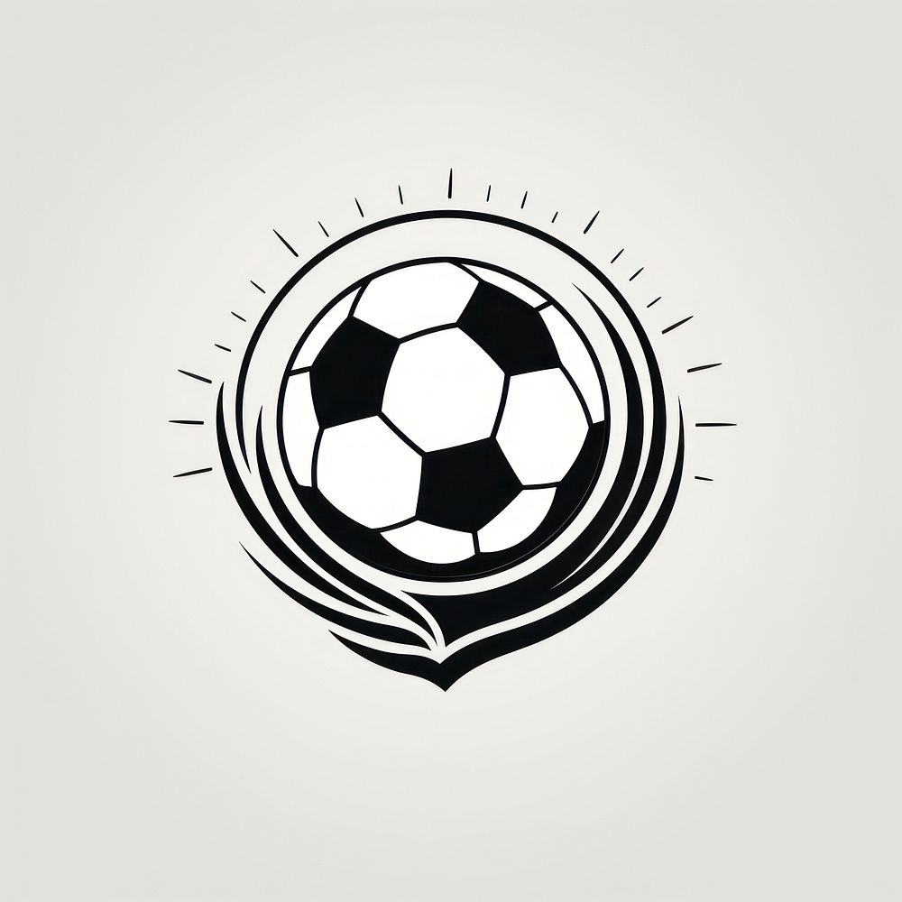Football logo sports competition.