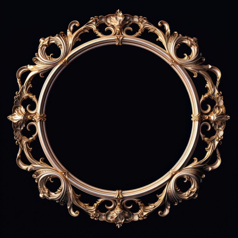 Rococo circle frame vintage jewelry photo photography.