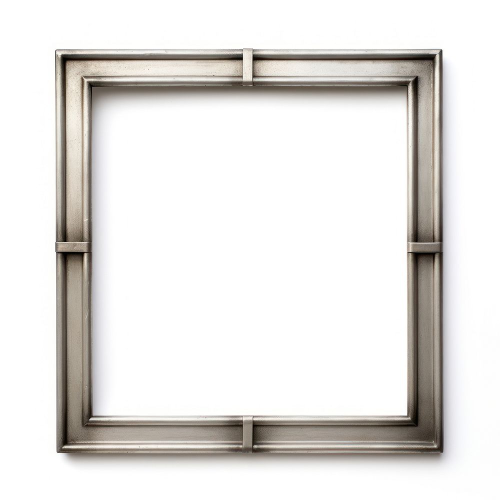 Steel square frame vintage backgrounds white background architecture.
