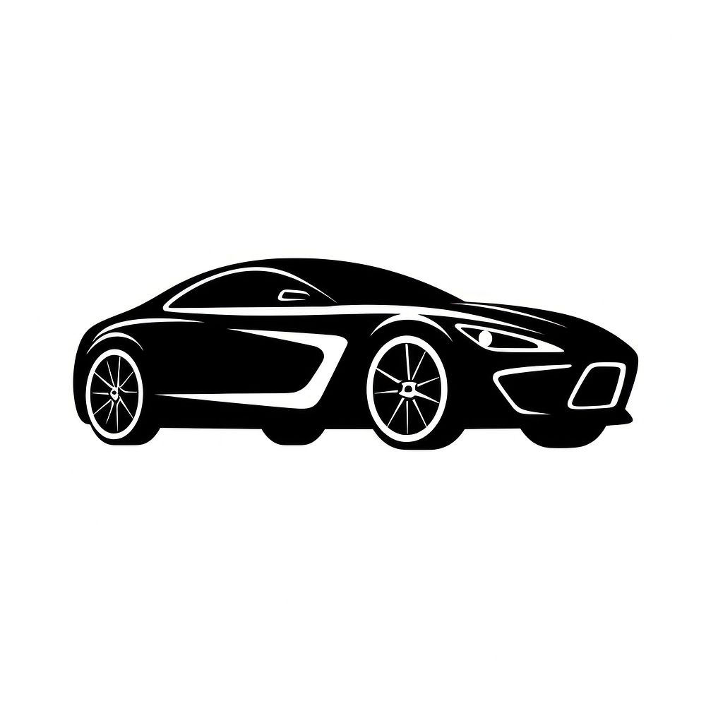 Car logo icon vehicle wheel white background.