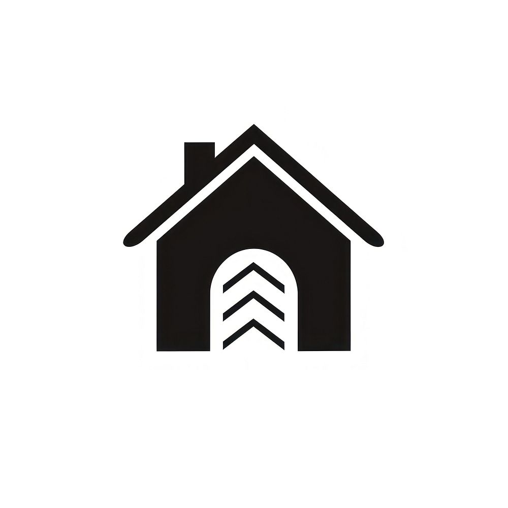 House logo symbol white architecture.