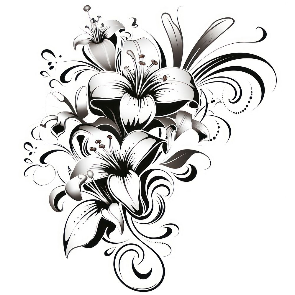 Flower flower pattern white.