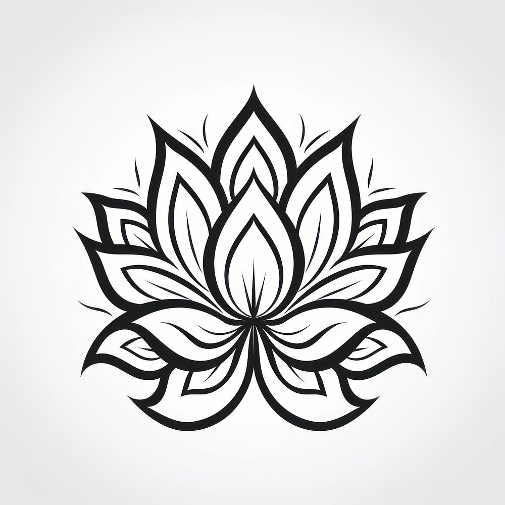 Lotus logo pattern white.