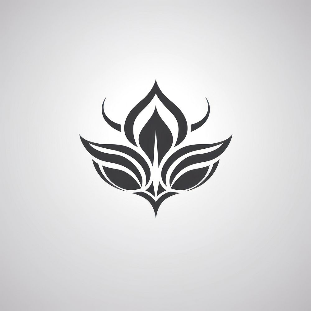 Lotus logo calligraphy creativity.
