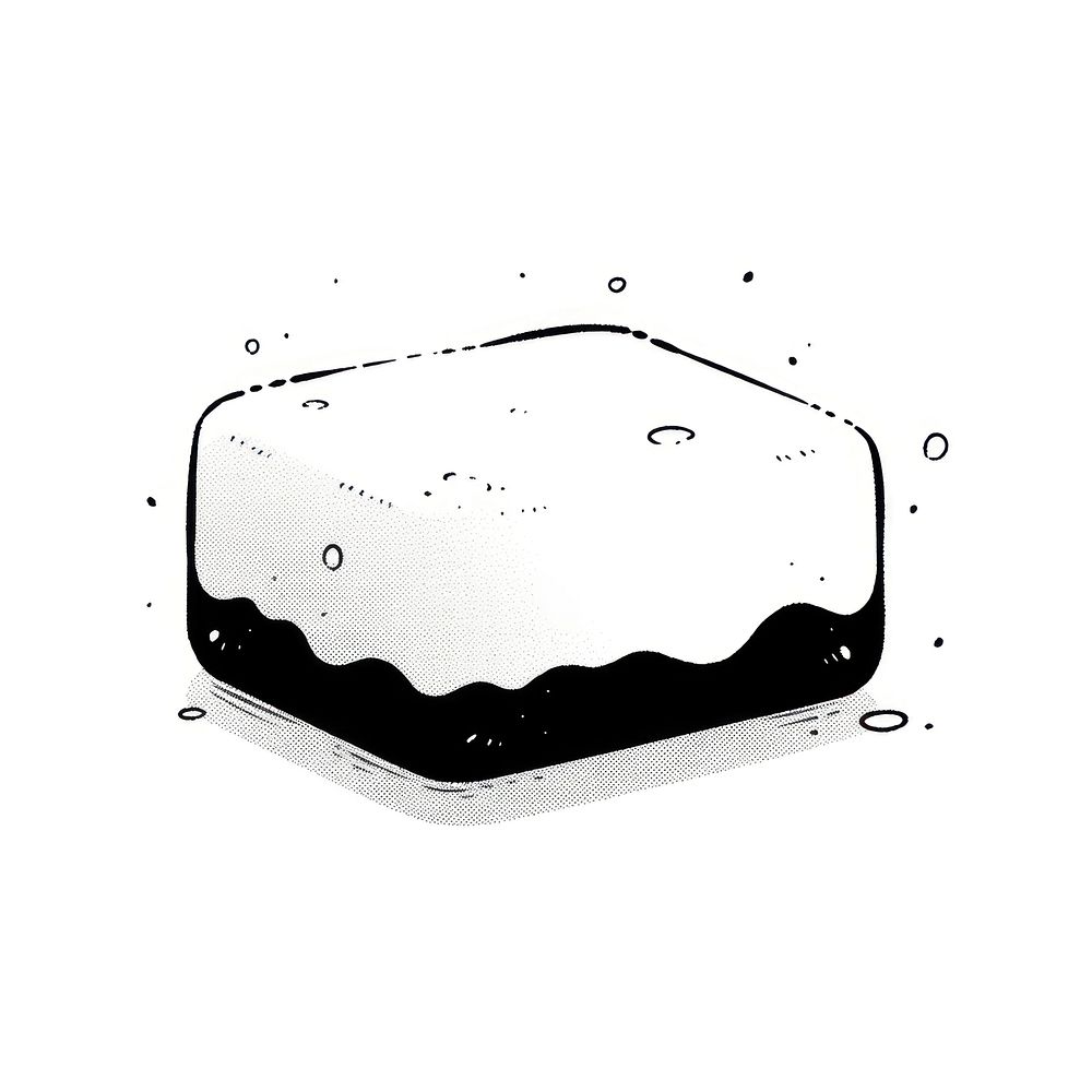 Soap black monochrome cartoon.