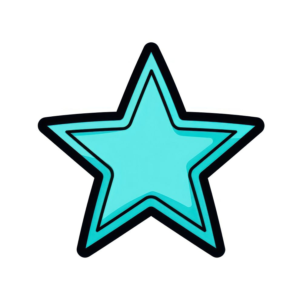 Star icon cartoon symbol line.