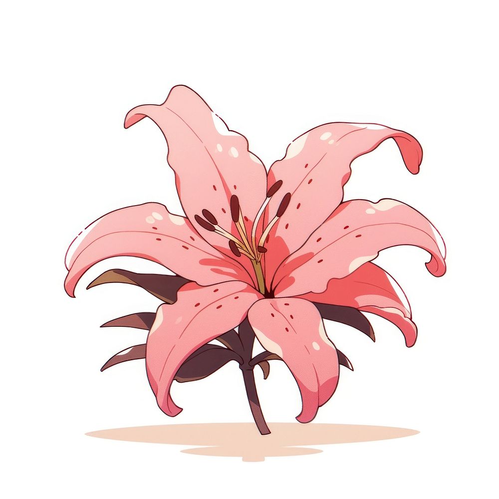 Pink Liliy flower plant lily | Premium Photo Illustration - rawpixel