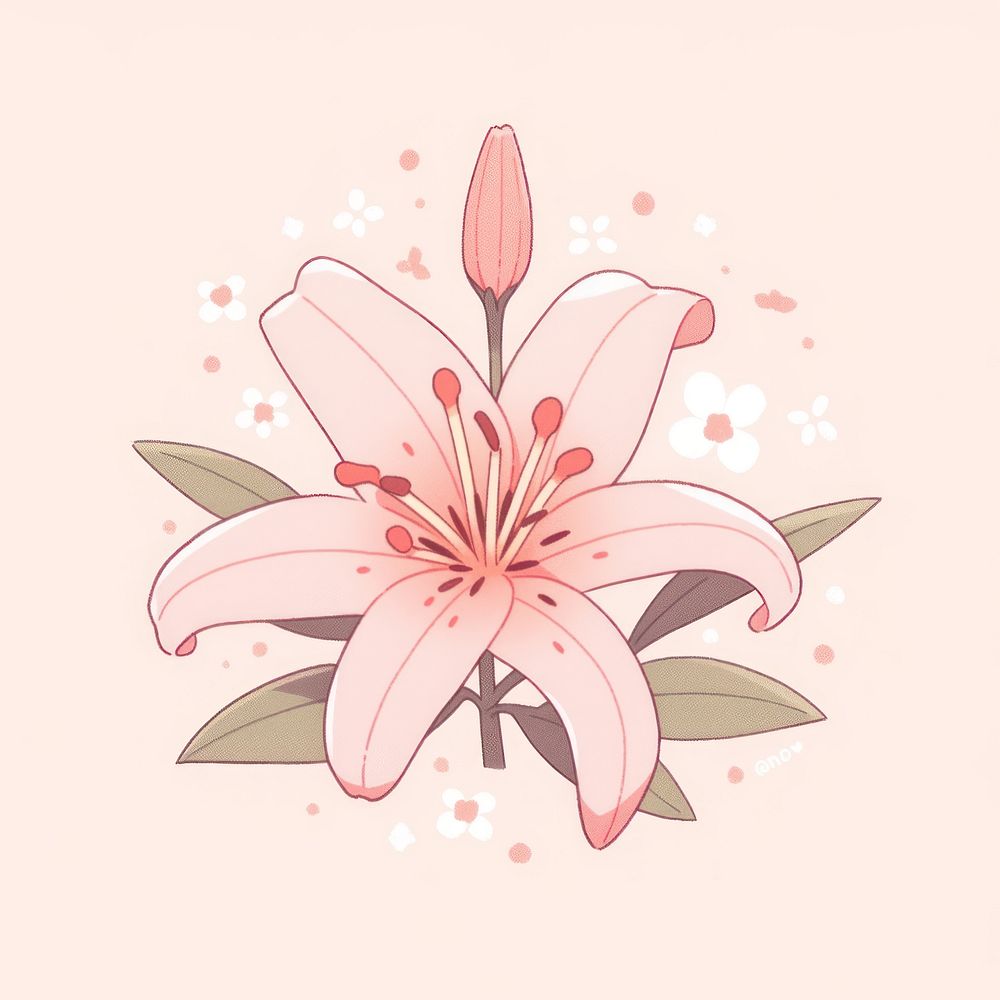 Pink Liliy flower blossom plant | Premium Photo Illustration - rawpixel