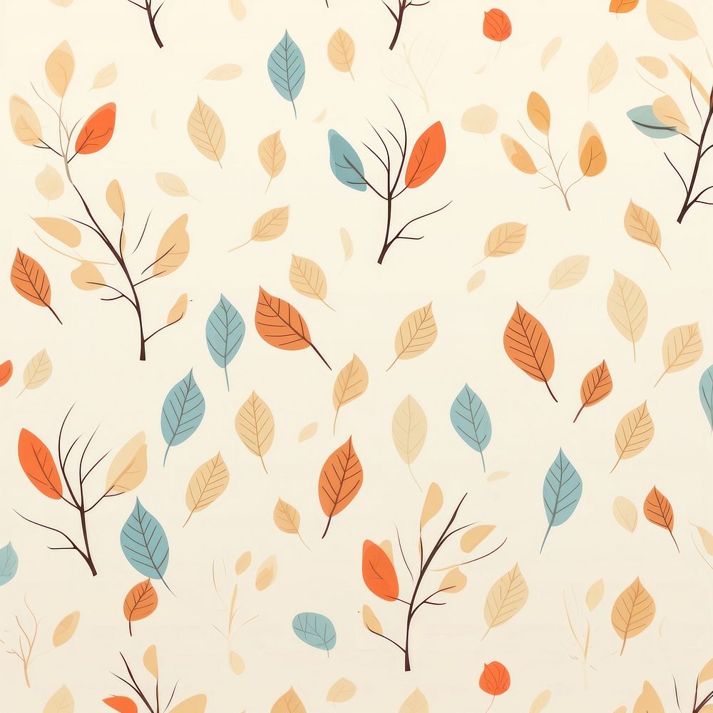 Autumn leaves patterned backgrounds plant art.