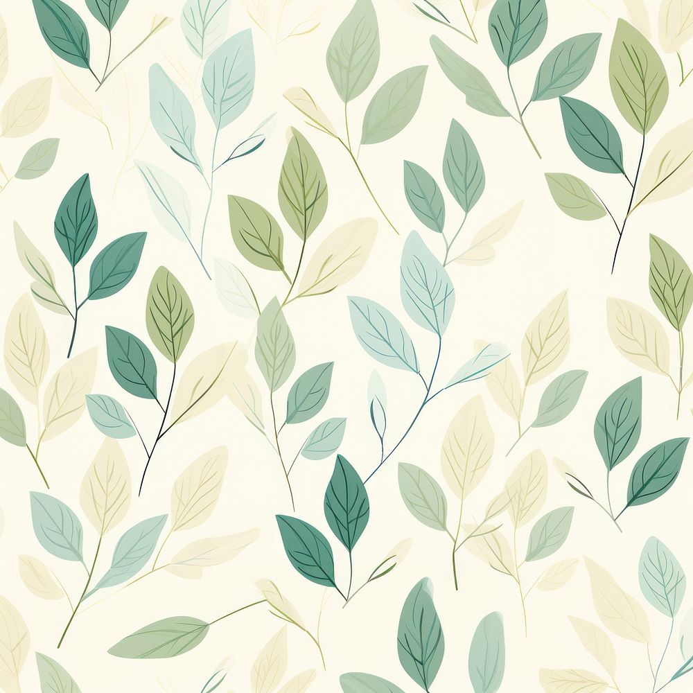 Green leaves patterned backgrounds plant green.