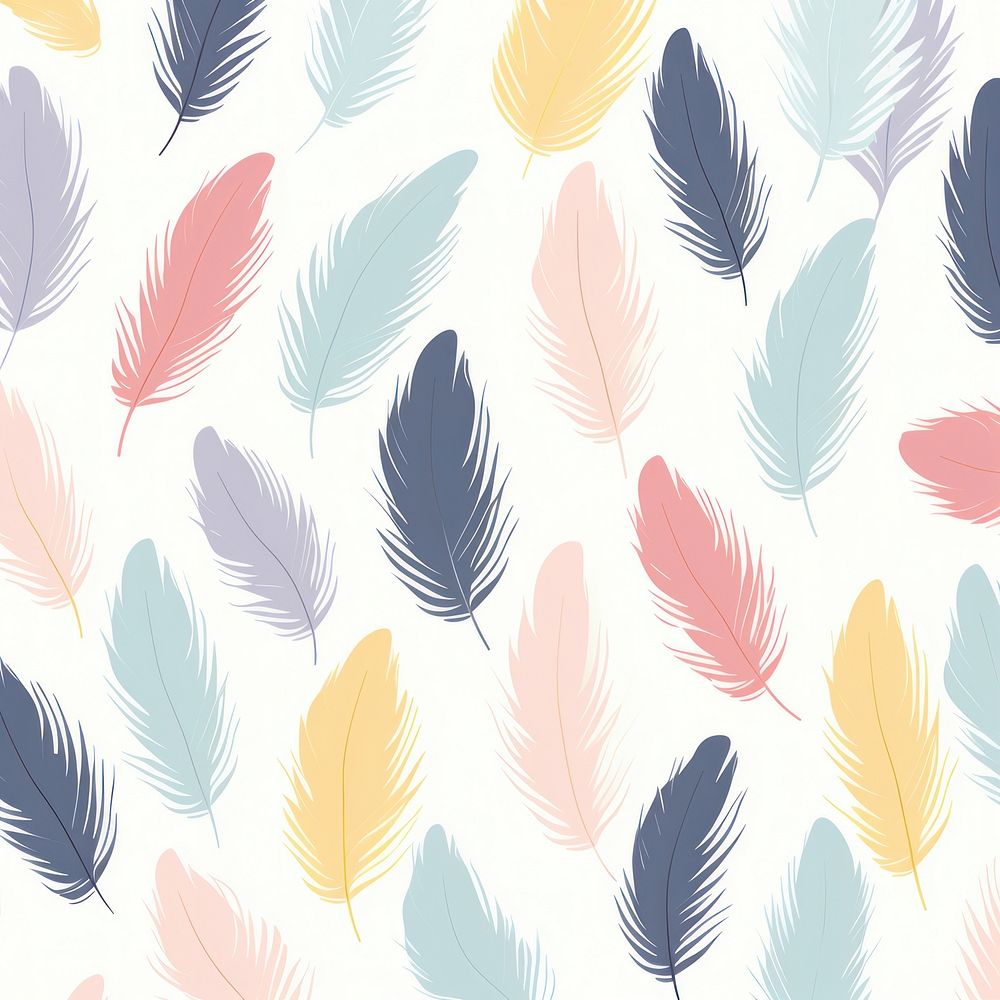 Pastel feather patterned backgrounds leaf | Free Photo Illustration ...