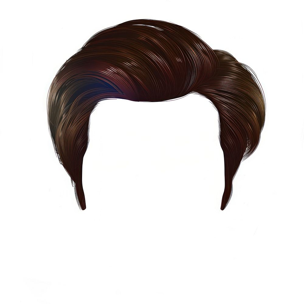Brown fade stlye adult face hair.