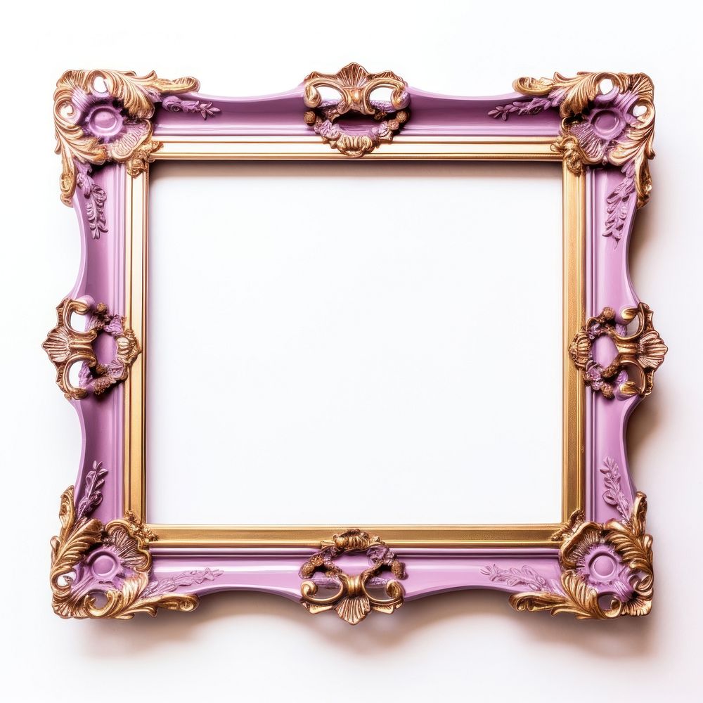Clear plastic vintage frame rectangle white background architecture.