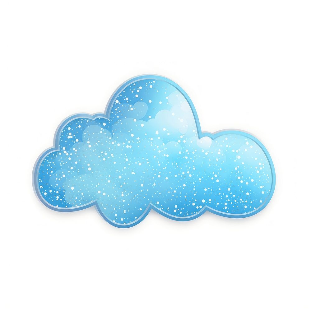 Blue cloud icon backgrounds shape white background.