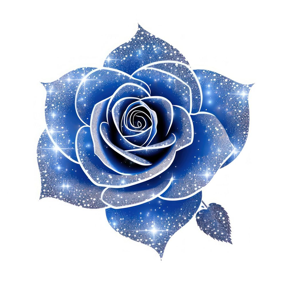 Blue rose icon flower petal plant.