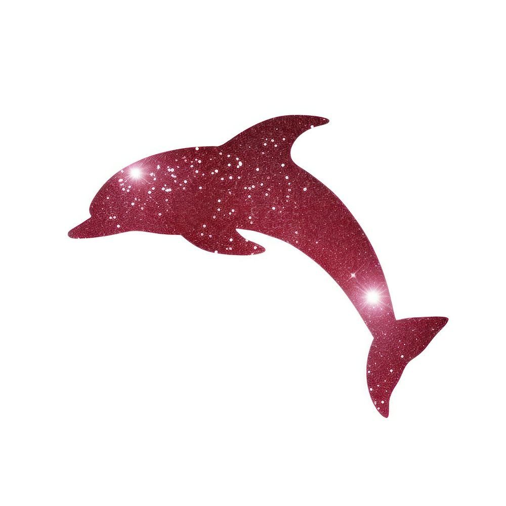 Burgundy red Dolphin icon dolphin animal mammal.
