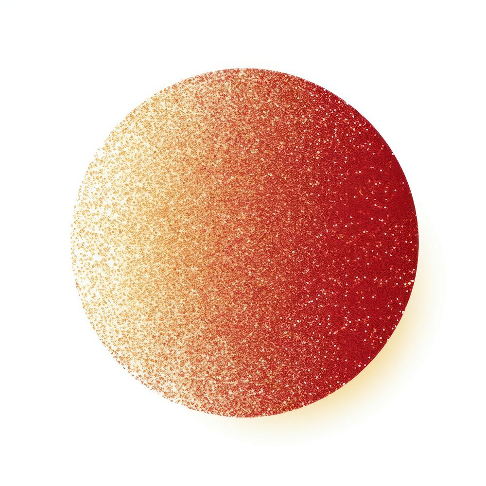 Glitter circle shape red.