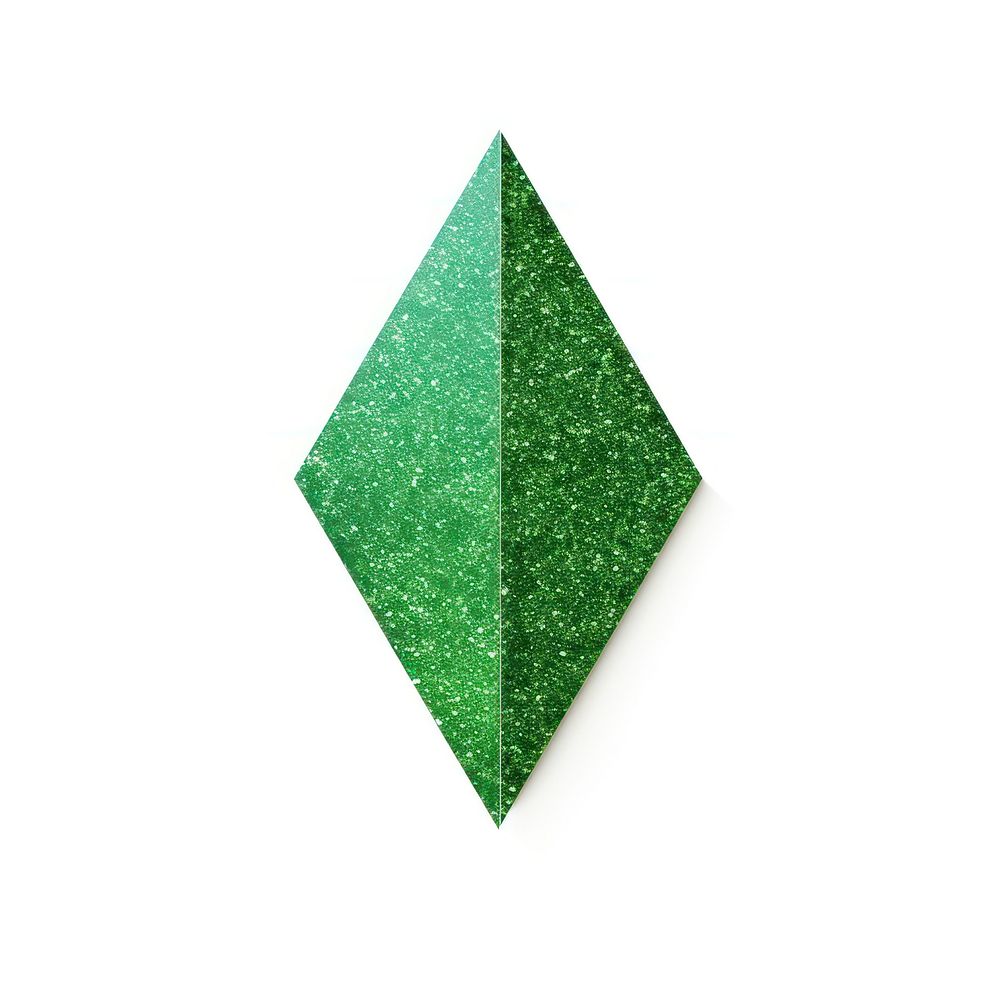 Green arrow icon shape leaf art.