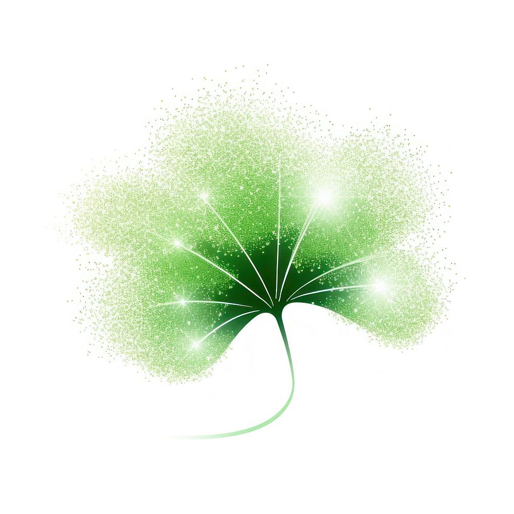 Green ginkgo icon plant nature leaf.