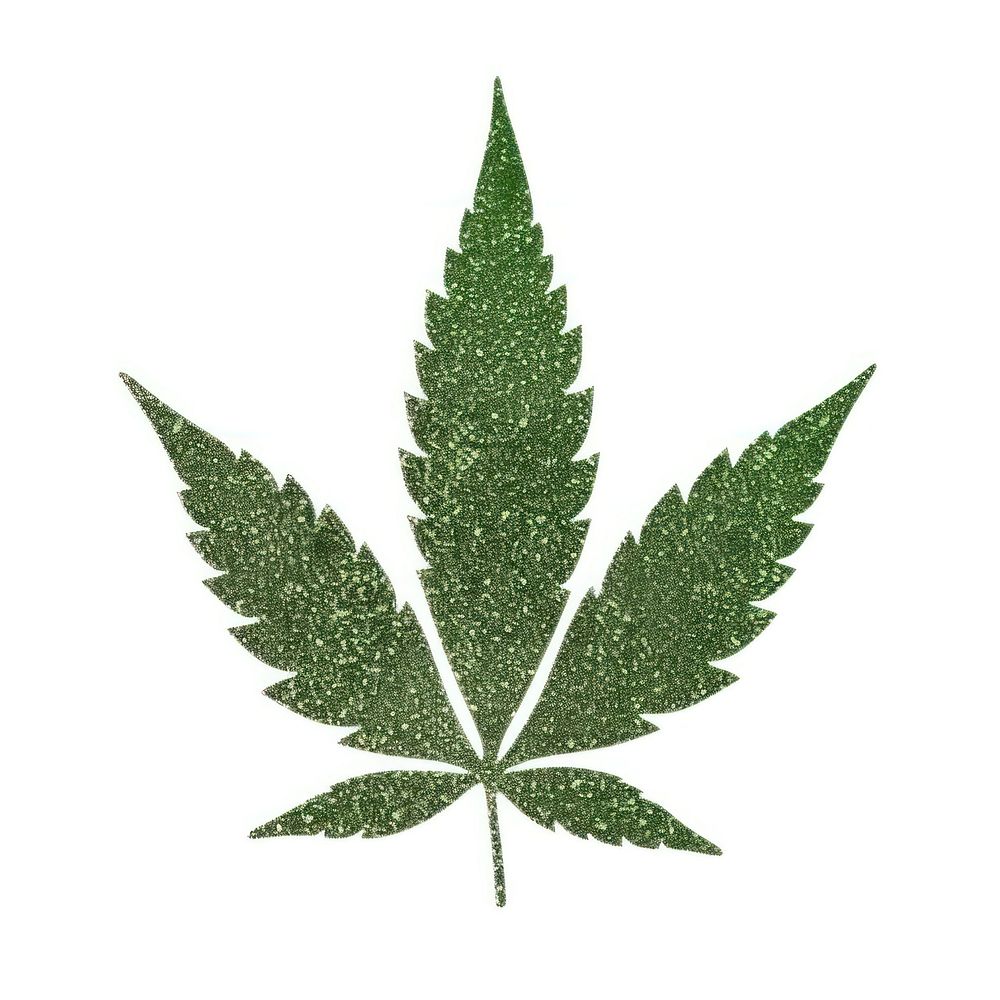 Green Marijuana leave icon plant shape herbs.