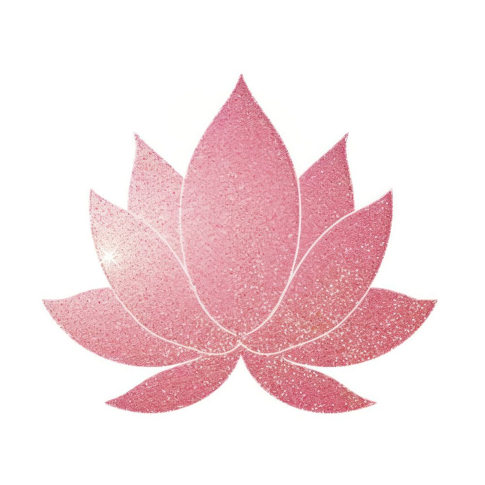 Lotus icon pattern glitter flower.