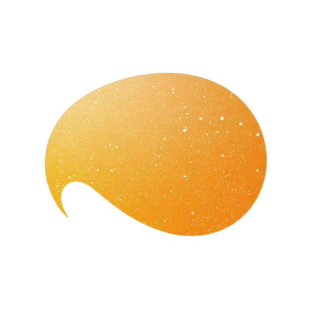 Orange color Speech bubble icon astronomy logo white background.