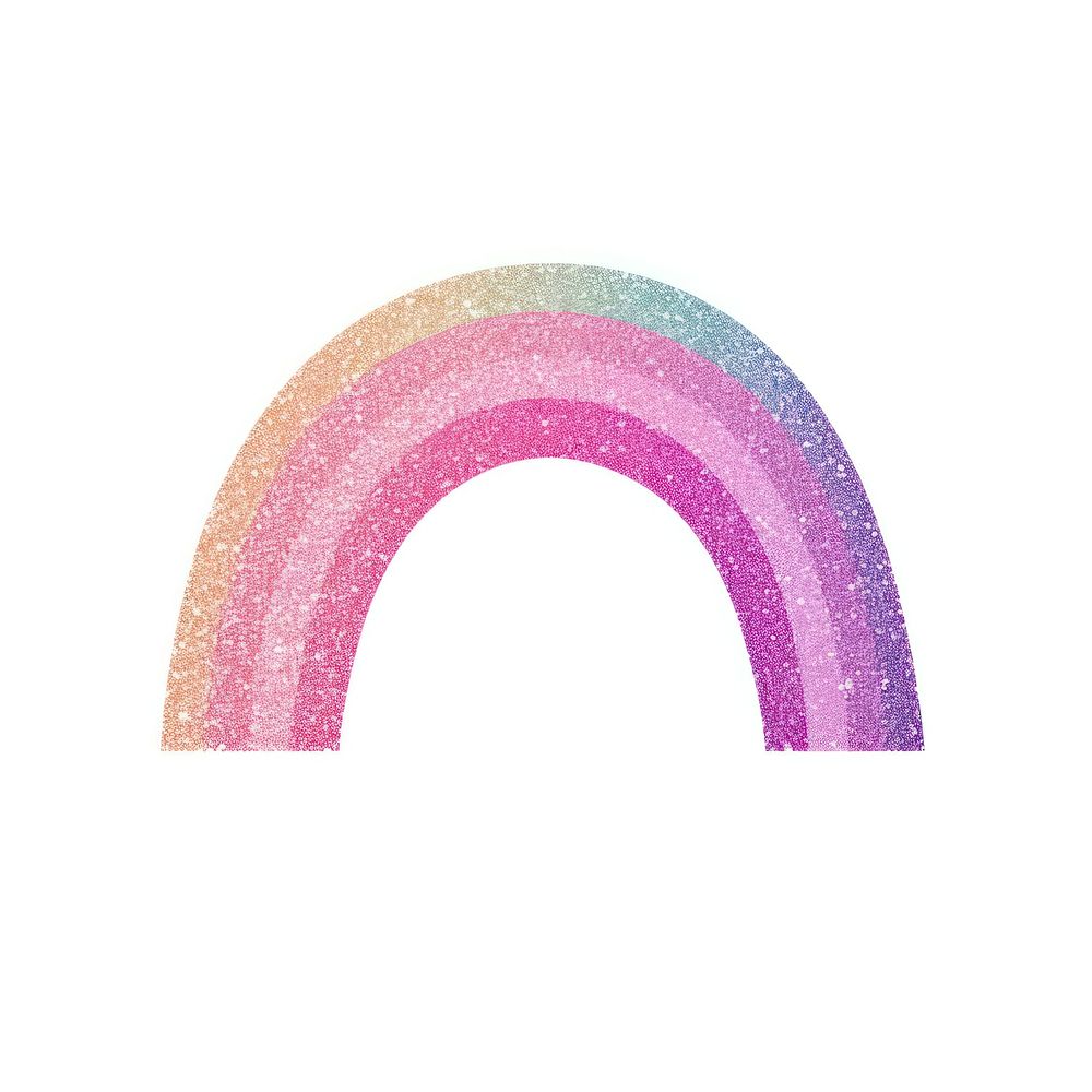 Pink rainbow icon shape white background architecture.