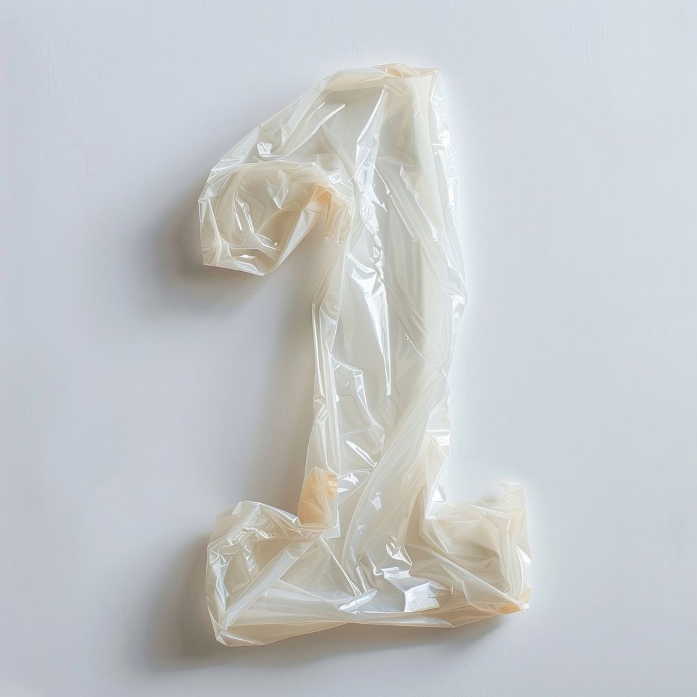 Number 1 plastic white bag.