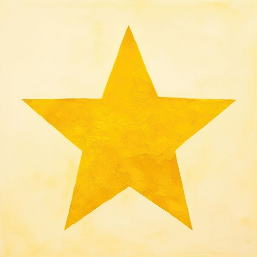 Abstract yellow symbol star.