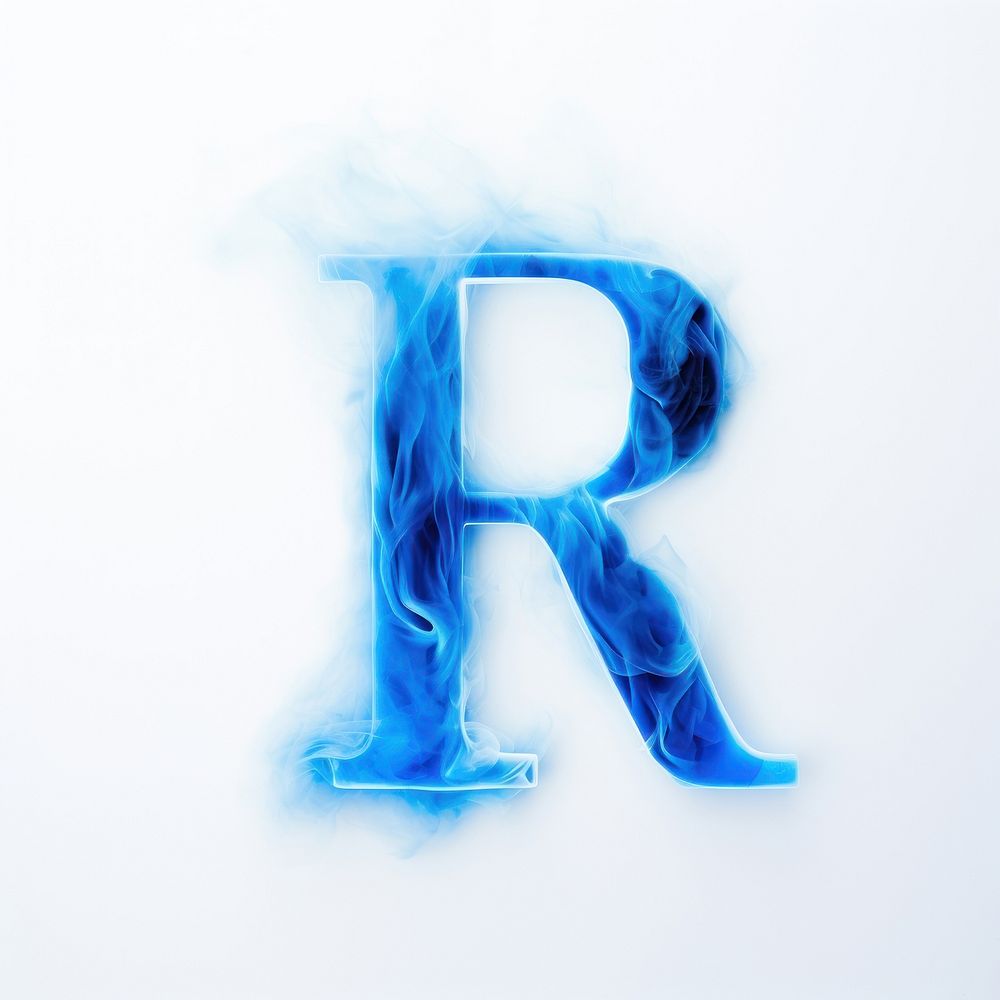 Blue flame letter R font | Free Photo Illustration - rawpixel