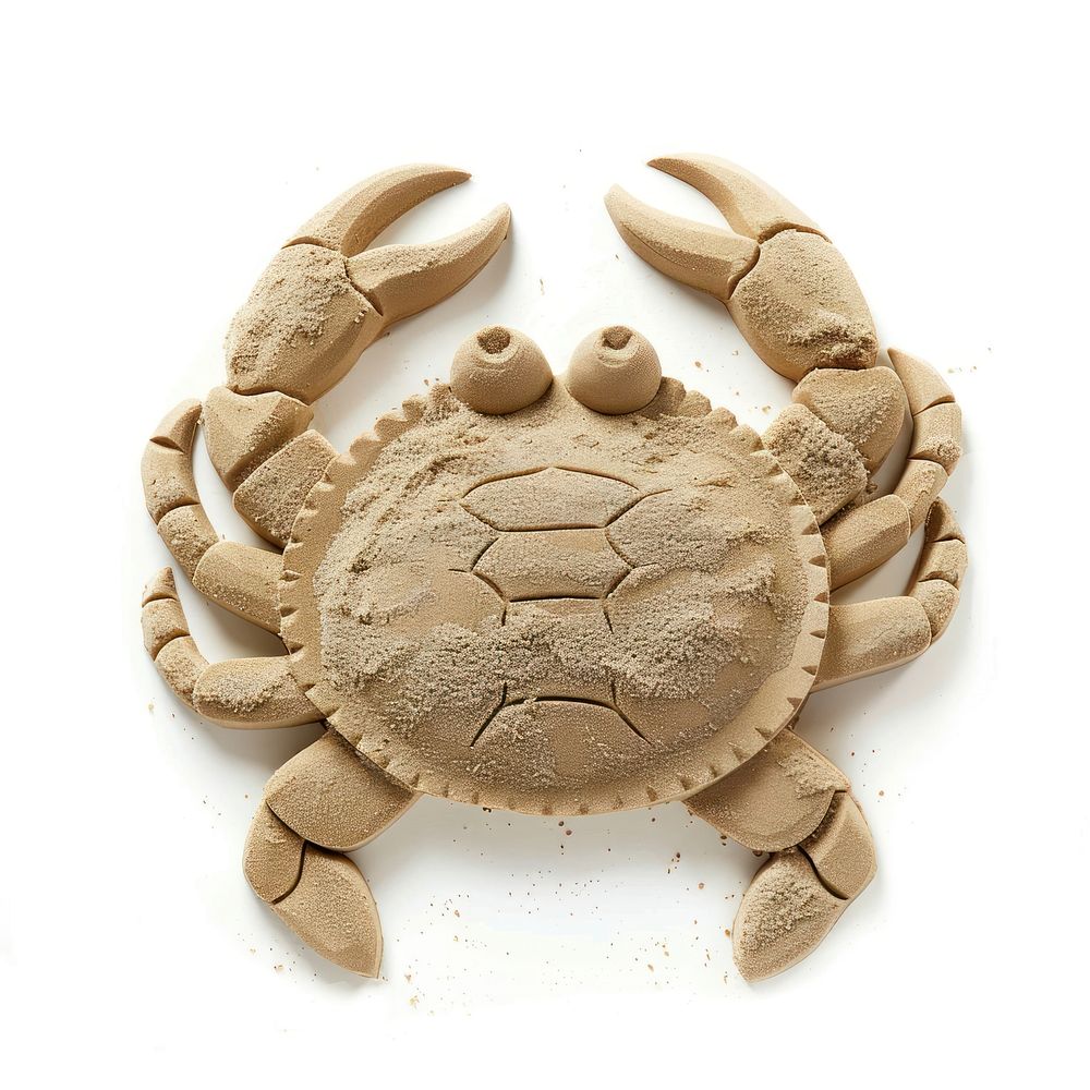 Sand Sculpture crab seafood animal beach.