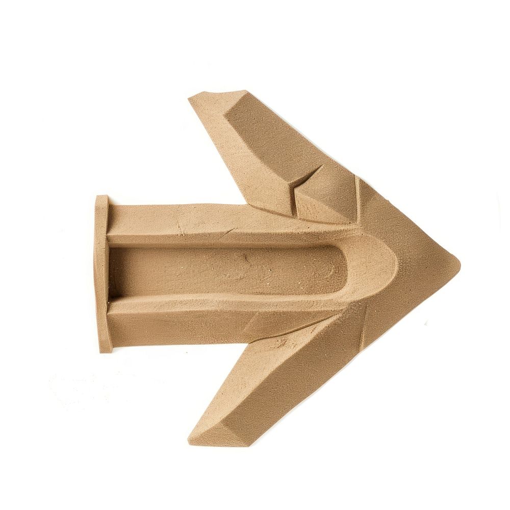 Sand Sculpture arrow cardboard origami paper.