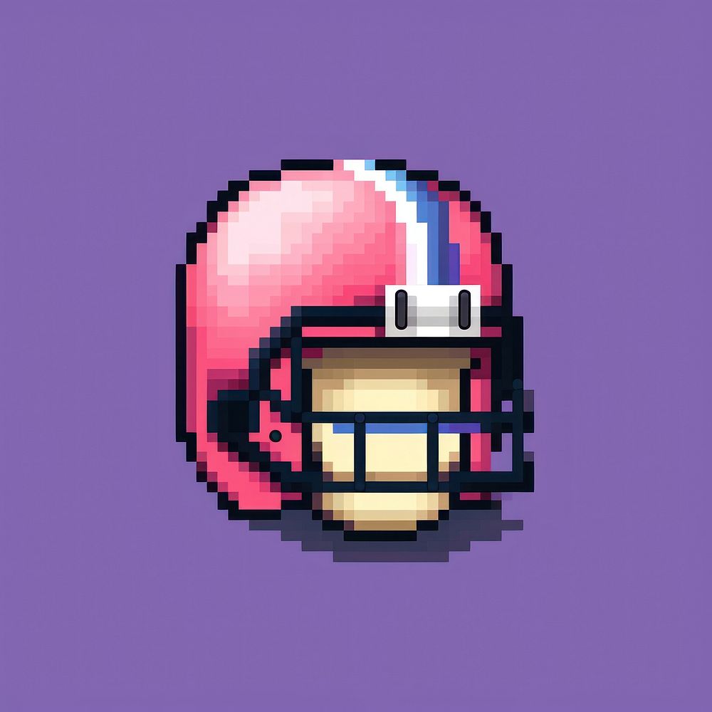 American football helmet sports purple.