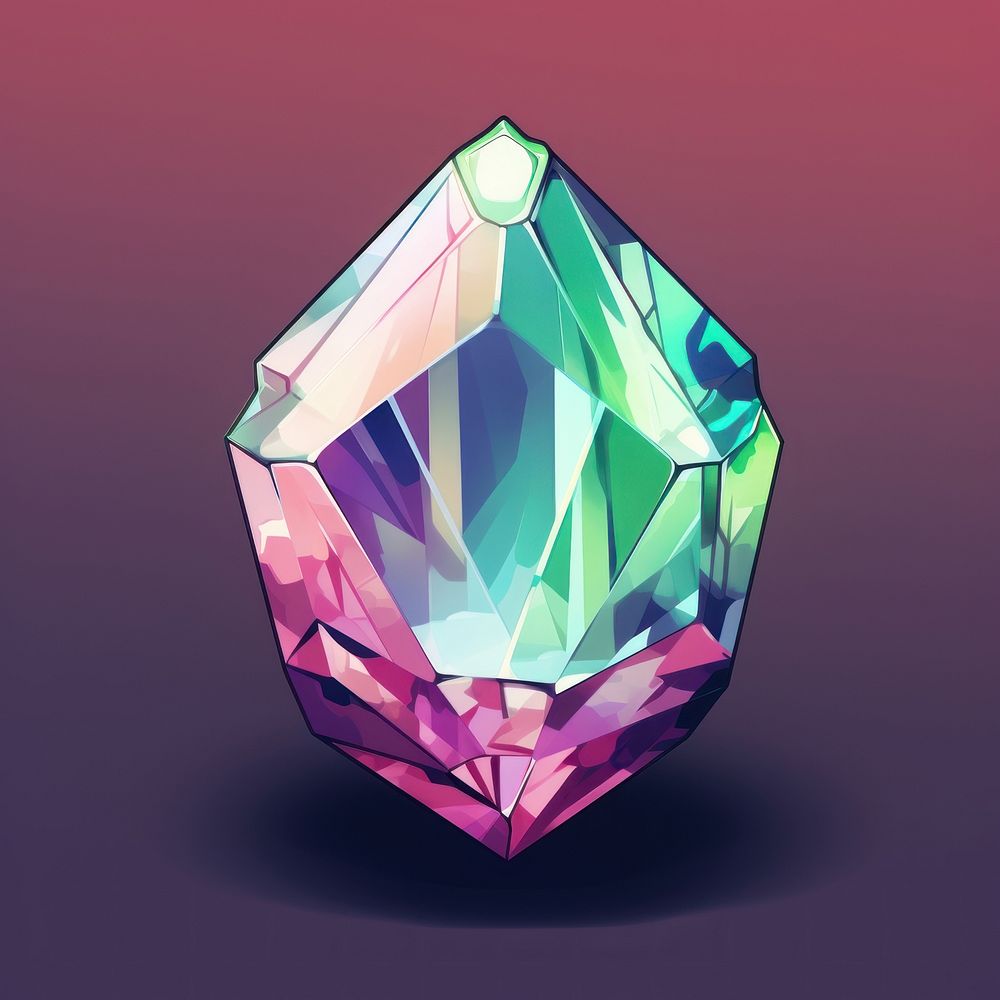 Gemstone jewelry diamond crystal.