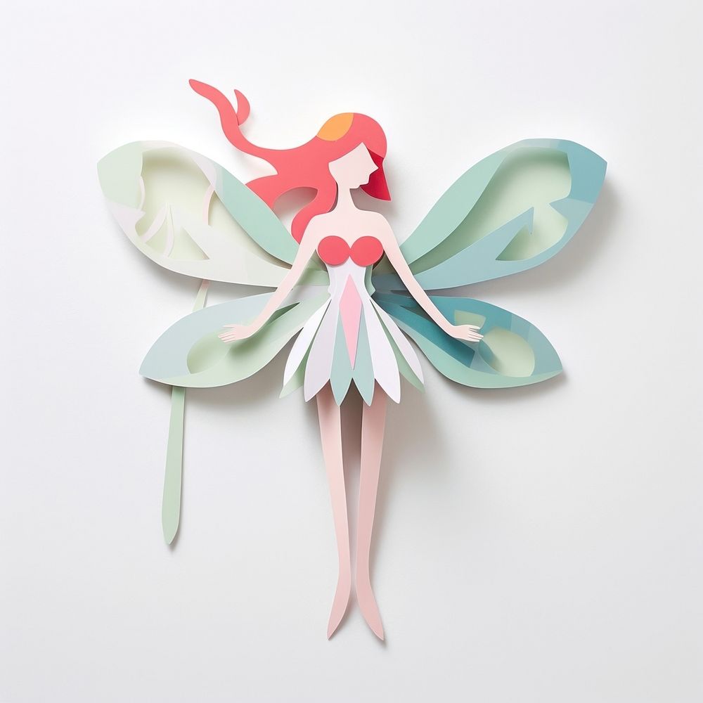 Fairy craft paper art.