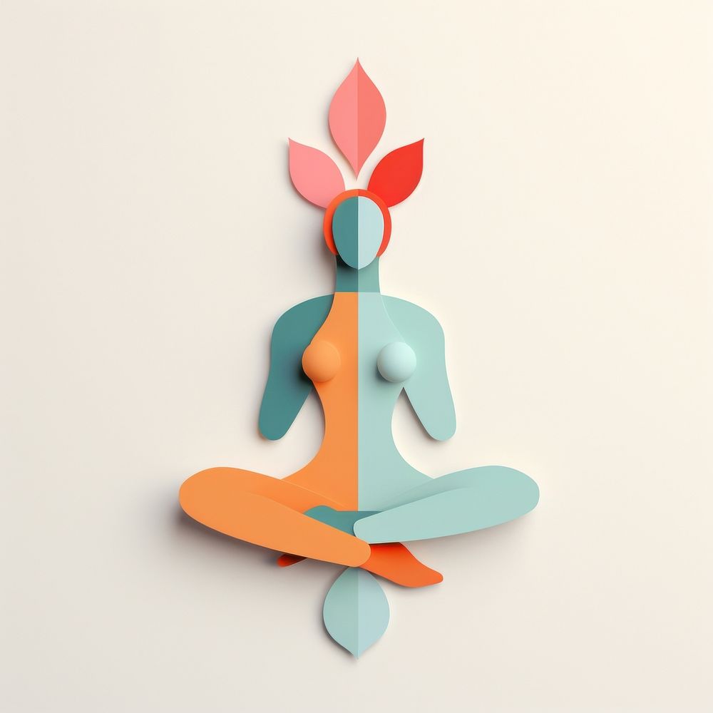 Yoga art representation spirituality.